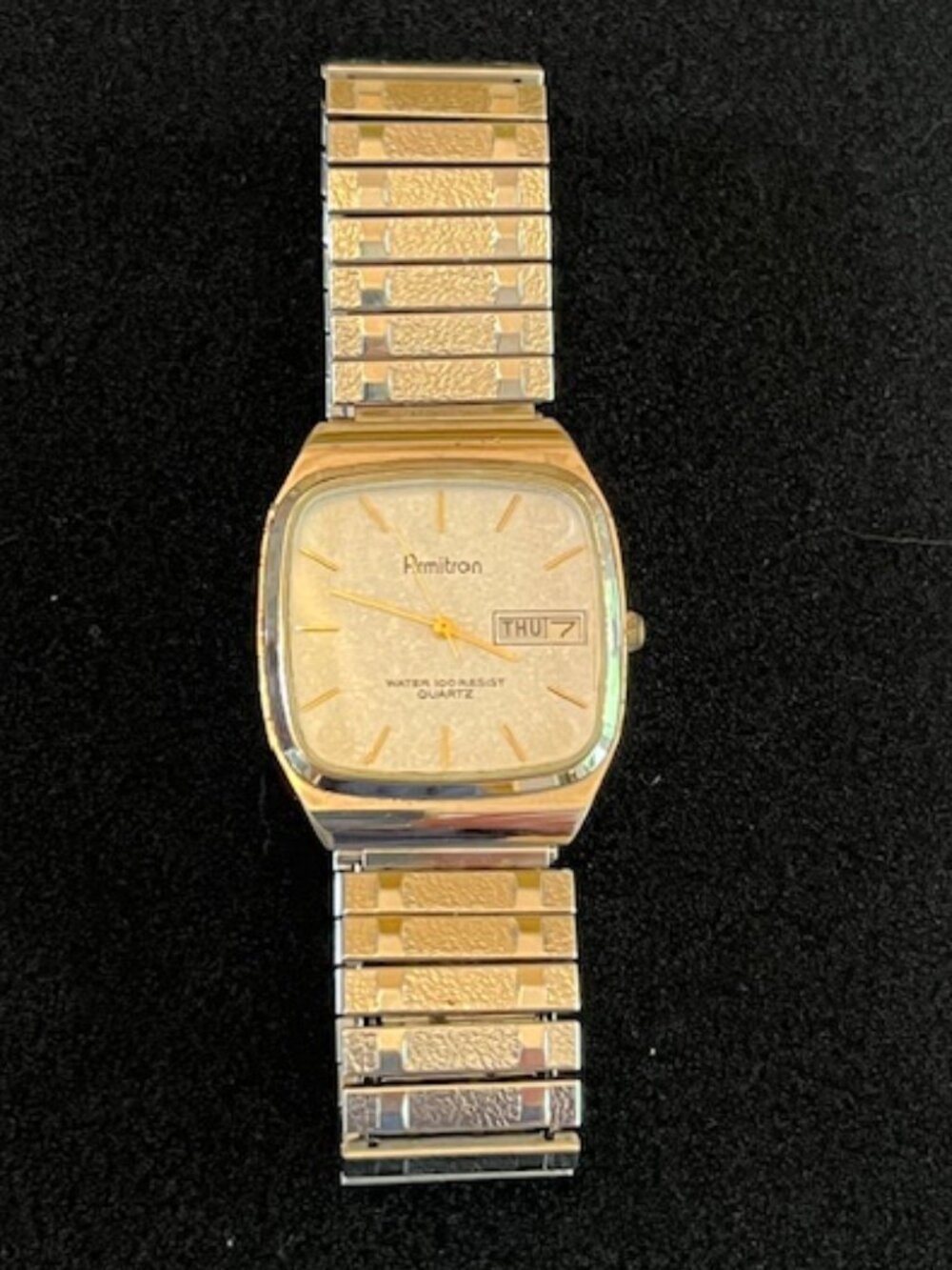ARMITRON | Silver-tone Steel Stretch Band Men's Watch-NEW Battery